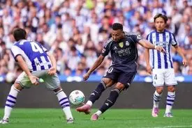 پیروزی 10 نفره رئال مادرید برابر رئال سوسیداد