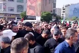 مراسم تشییع پیکر شهدای اقتدار با حضور پزشکیان