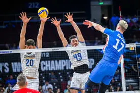 والیبال ایران از صعود به نیمه‌نهایی بازماند؛ ایران ۱ - ۳ چک