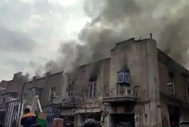 گراند هتل تهران در آتش سوخت