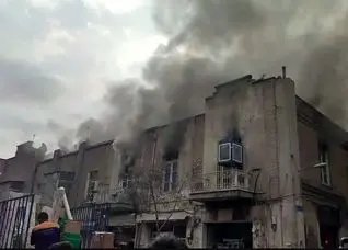 گراند هتل تهران در آتش سوخت