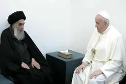 پاپ: دیدارم با سیستانی فراموش نشدنی است