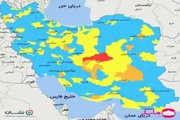 آغاز پیک ششم کرونا و بازگشت رنگ «قرمز» به نقشه کشور