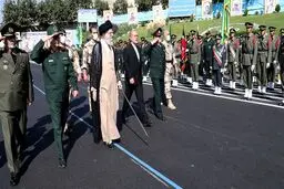 مراسم دانش آموختگی دانشجویان دانشگاه افسری با حضور رهبر انقلاب برگزار شد