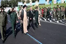 مراسم دانش آموختگی دانشجویان دانشگاه افسری با حضور رهبر انقلاب برگزار شد