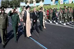 مراسم دانش آموختگی دانشجویان دانشگاه افسری با حضور رهبر انقلاب برگزار شد