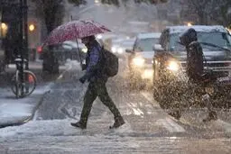 بارش برف و باران در نقاط مختلف کشور