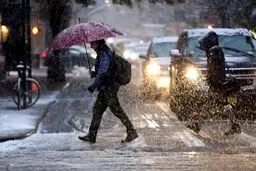 بارش برف و باران در نقاط مختلف کشور