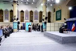 دیدار  کارآفرینان، تولیدکنندگان و دانش بنیان‌ها با رهبر انقلاب