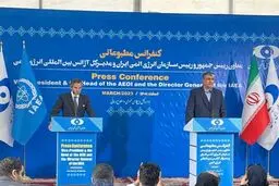 گروسی در نشست خبری با اسلامی: آماده هستیم کار را به پیش ببریم