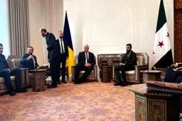 دیدار وزیر خارجه اوکراین با الجولانی، رئیس تحریرالشام