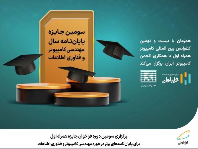 برگزاری سومین دوره فراخوان جایزه همراه اول برای پایاننامههای برتر در حوزه مهندسی کامپیوتر و فناوری اطلاعات