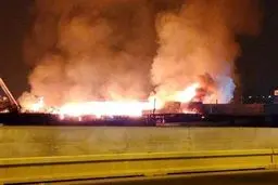 ۲ کارخانه در فلسطین اشغالی طعمه حریق شد