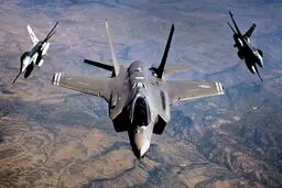 جنگنده‌های رادار گریز F-35 آمریکا در رصد پدافند ارتش ایران