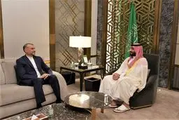 امیرعبداللهیان با محمد بن‌ سلمان دیدار کرد با محمد بن‌ سلمان دیدار کرد