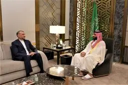 امیرعبداللهیان با محمد بن‌ سلمان دیدار کرد با محمد بن‌ سلمان دیدار کرد
