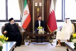 دیدار رئیسی و امیر قطر در ریاض