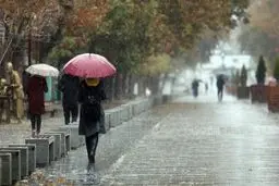 بارش باران در استان‌های ساحلی دریای خزر