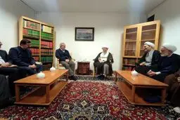 پزشکیان به دیدار آیت الله سبحانی رفت