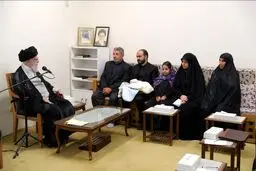 دیدار خانواده شهدای اخیر نیروی پدافند هوایی ارتش با رهبر انقلاب