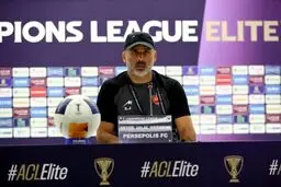 کنفرانس خبری مربی پرسپولیس بعد از تساوی مقابل الریان
