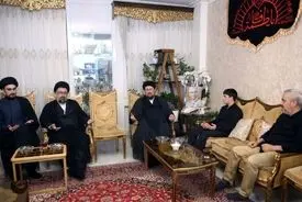 حضور سیدحسن خمینی در خانه سپهبد شهید محمد باقری