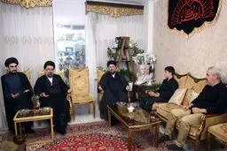 حضور سیدحسن خمینی در خانه سپهبد شهید محمد باقری