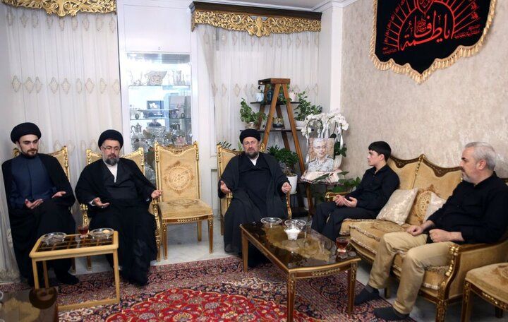 حضور سیدحسن خمینی در خانه سپهبد شهید محمد باقری