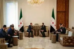 هیئت اتحادیه عرب با الجولانی و الشیبانی دیدار کردند