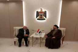 دیدار ظریف با رییس جریان حکمت ملی عراق