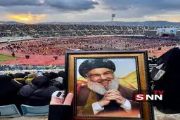 خانواده شهید سیدابراهیم رئیسی و امیرعبداللهیان در مراسم تشییع سیدحسن نصرالله حضور یافتند