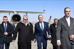 لاوروف وزیر خارجه روسیه وارد تهران شد