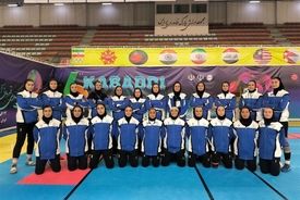 نایب قهرمانی تیم ملی کبدی بانوان ایران