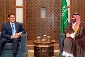 استقبال بن سلمان از روبیو، وزیر خارجه آمریکا