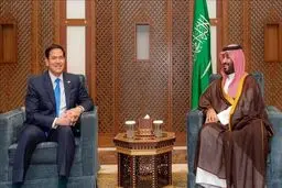 استقبال بن سلمان از روبیو، وزیر خارجه آمریکا