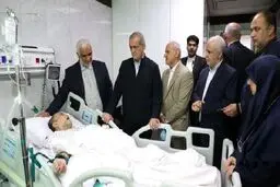 پزشکیان به عیادت رحماندوست رفت