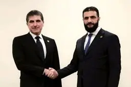 رئیس اقلیم کردستان عراق با الجولانی دیدار کرد