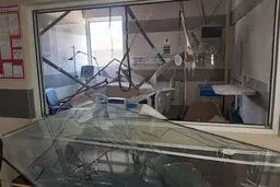 حمله اسرائیل به بیمارستان فارابی کرمانشاه + تصویر