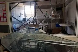حمله اسرائیل به بیمارستان فارابی کرمانشاه + تصویر