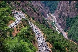 ترافیک سنگین در محورهای منتهی به شمال کشور