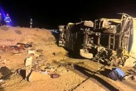 آخرین جزئیات از حادثه مرگبار اتوبوس در محور نطنز