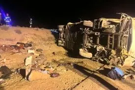 آخرین جزئیات از حادثه مرگبار اتوبوس در محور نطنز