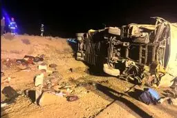 آخرین جزئیات از حادثه مرگبار اتوبوس در محور نطنز