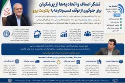  تشکر اصناف و اتحادیه‌ها از پزشکیان برای جلوگیری از توقف کسب‌وکارها با اینترنت پرو