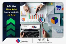بیمه ملت در شهریورماه ۱.۵ همت حق بیمه تولید کرد