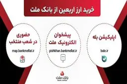افزایش ظرفیت پذیرش مشتریان در بانک ملت برای فروش حضوری و غیرحضوری ارز اربعین