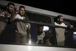 اولین گروه اسرای فلسطینی آزاد شدند