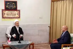دیدار قالیباف با جوادی آملی و مکارم شیرازی