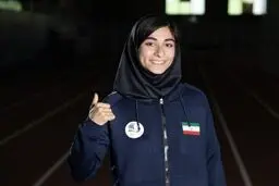 دختر دونده ایران نقره گرفت