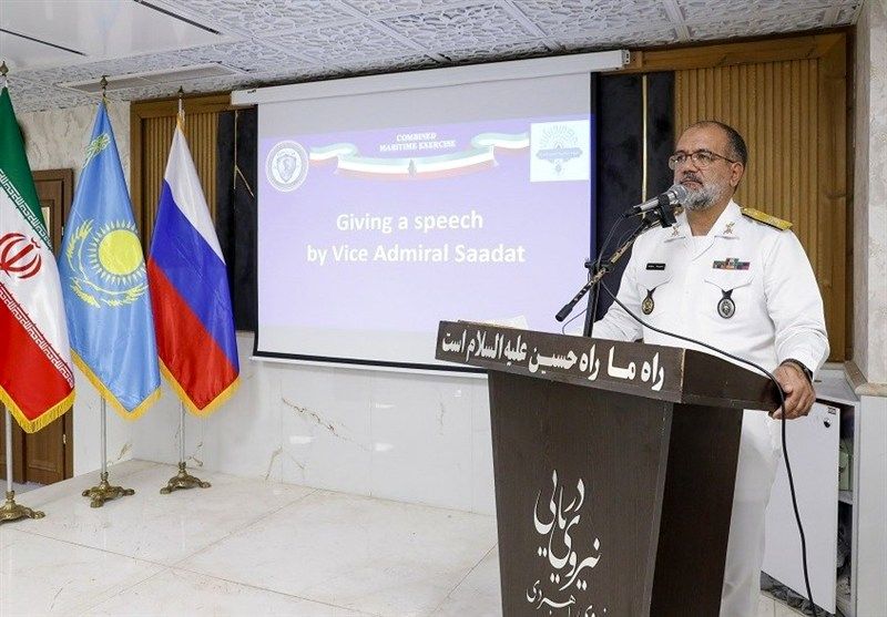 حضور ۲ ناوگروه ارتش در اقیانوس هند همزمان با رزمایش دریایی خزر